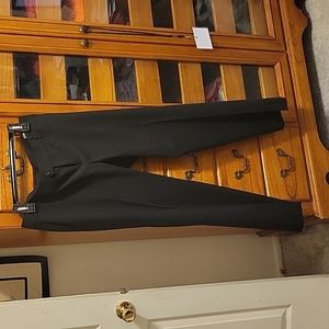 Banana Republic Black Pinstripe Trousers